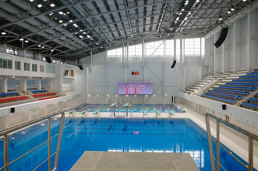 Строительство Дворца водных видов спорта завершили в Краснодаре